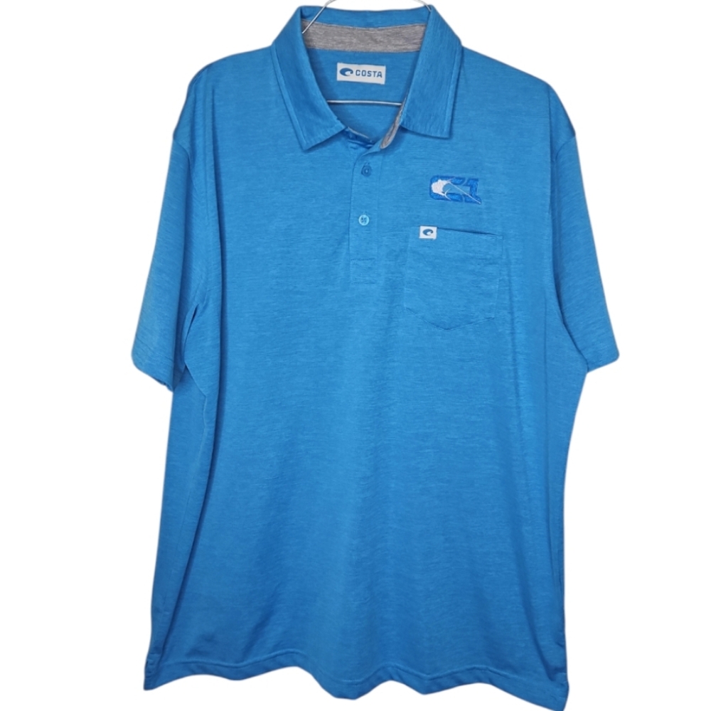 Costa Del Mar for C1 Saltwater Offshore Fishing Performance Polo Shirt Size XL
